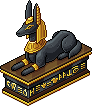 Anubis`in heykeli