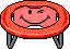 Kırmızı Smiley Trambolin