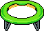 Yeşil Smiley Trambolin